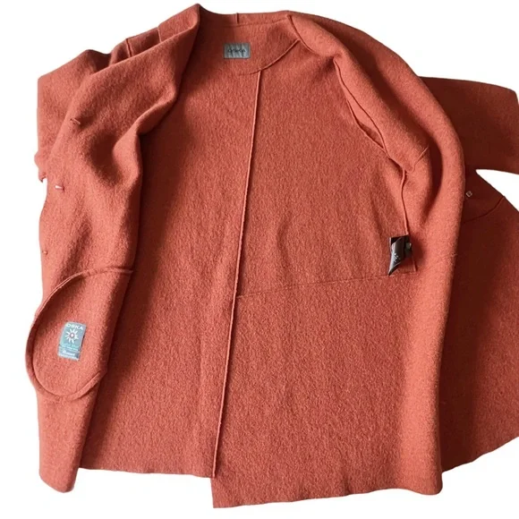 Oska Boiled Wool Asymmetrical Rust CoatOSKA 4 (12/14)